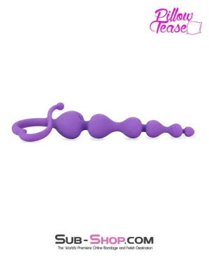 0258E      Purple Hearts Anal Beads - LAST CHANCE - Final Closeout!