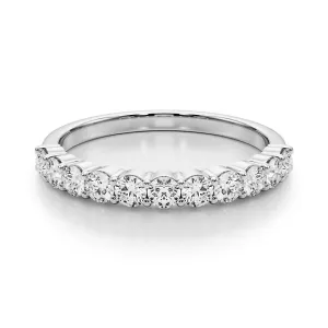 0.5 Carat Round Diamond Classic Wedding Ring, Shared Prong Style