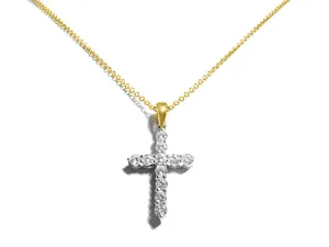 0.51carat Diamond Cross Pendant Necklace