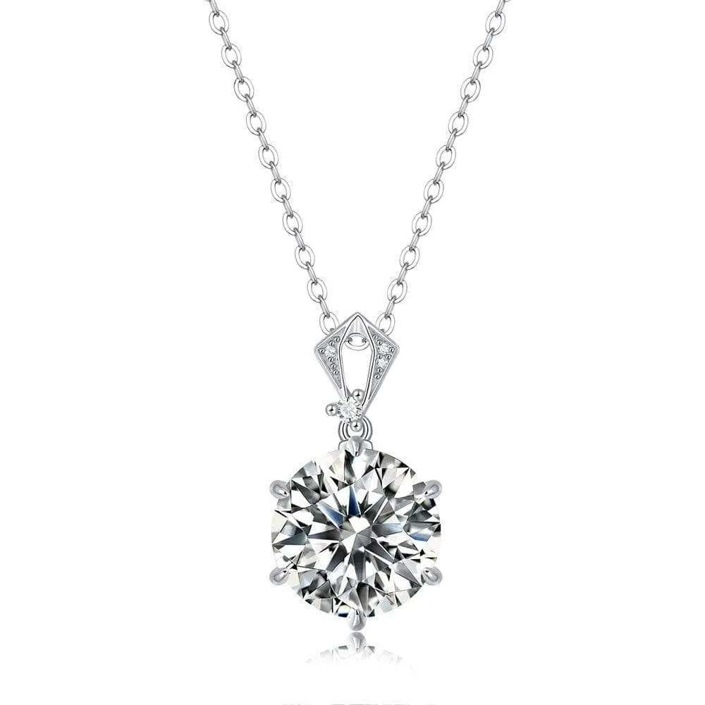 10 Ct Diamond Pendant Necklace