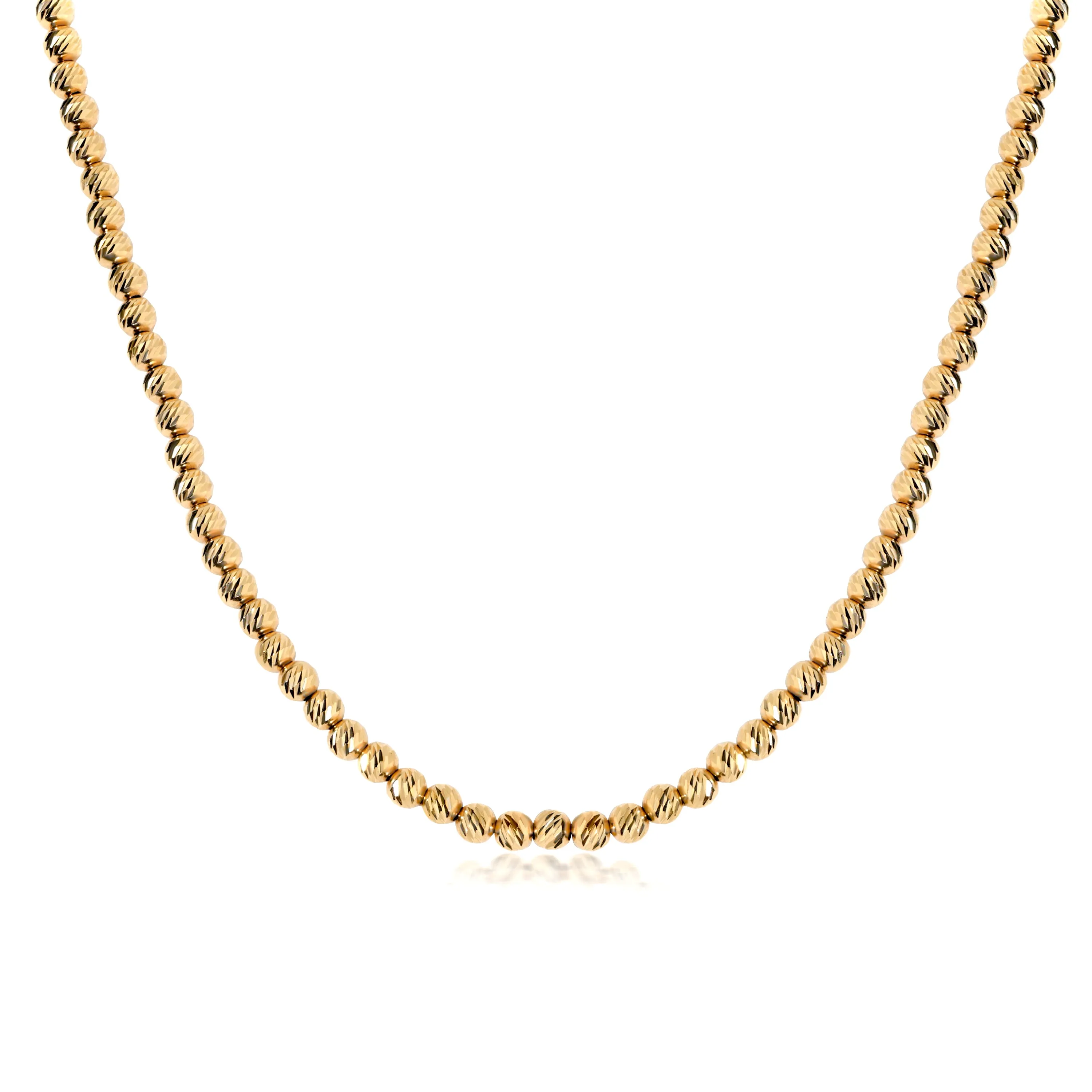14K Yellow Gold Lydia Beaded Necklace