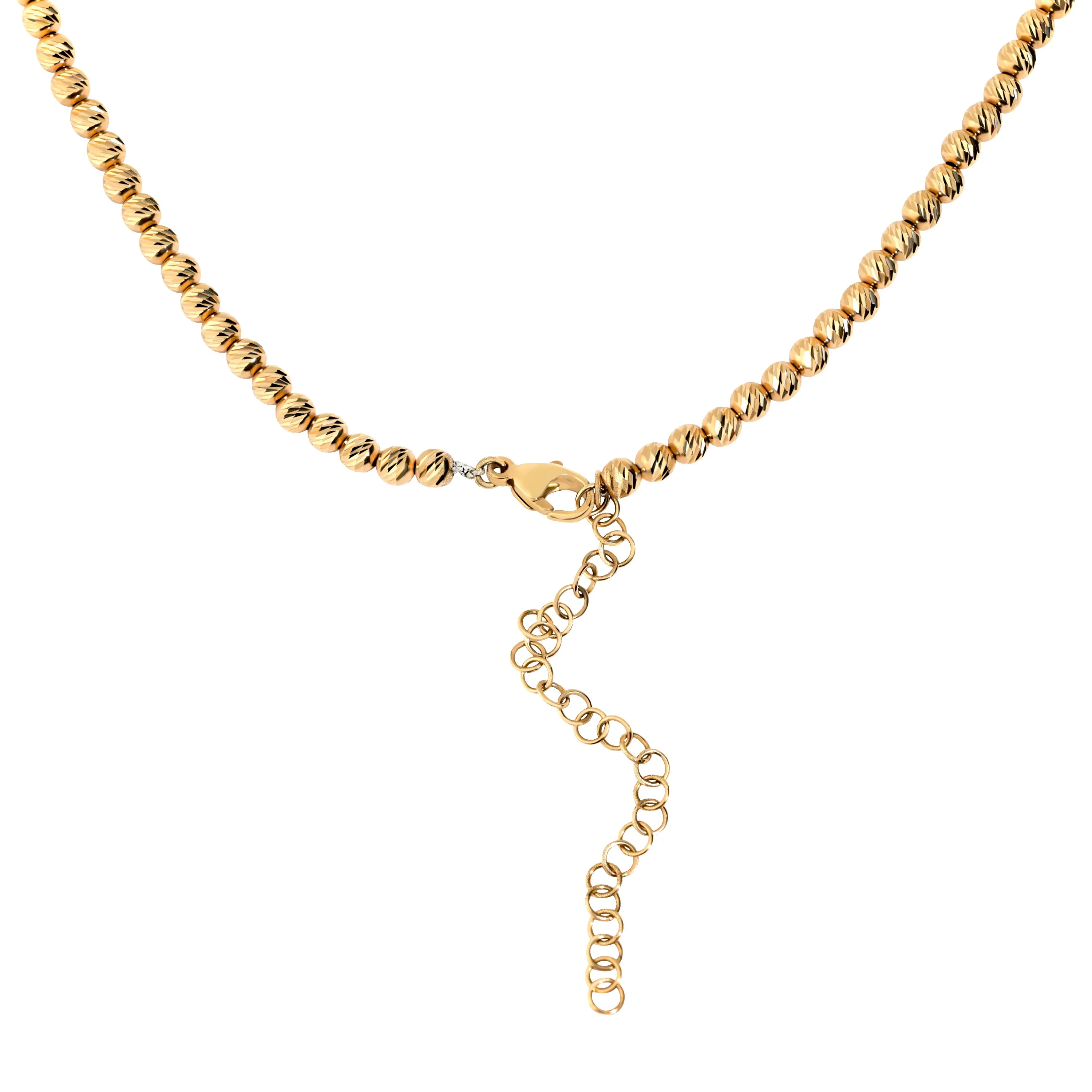 14K Yellow Gold Lydia Beaded Necklace