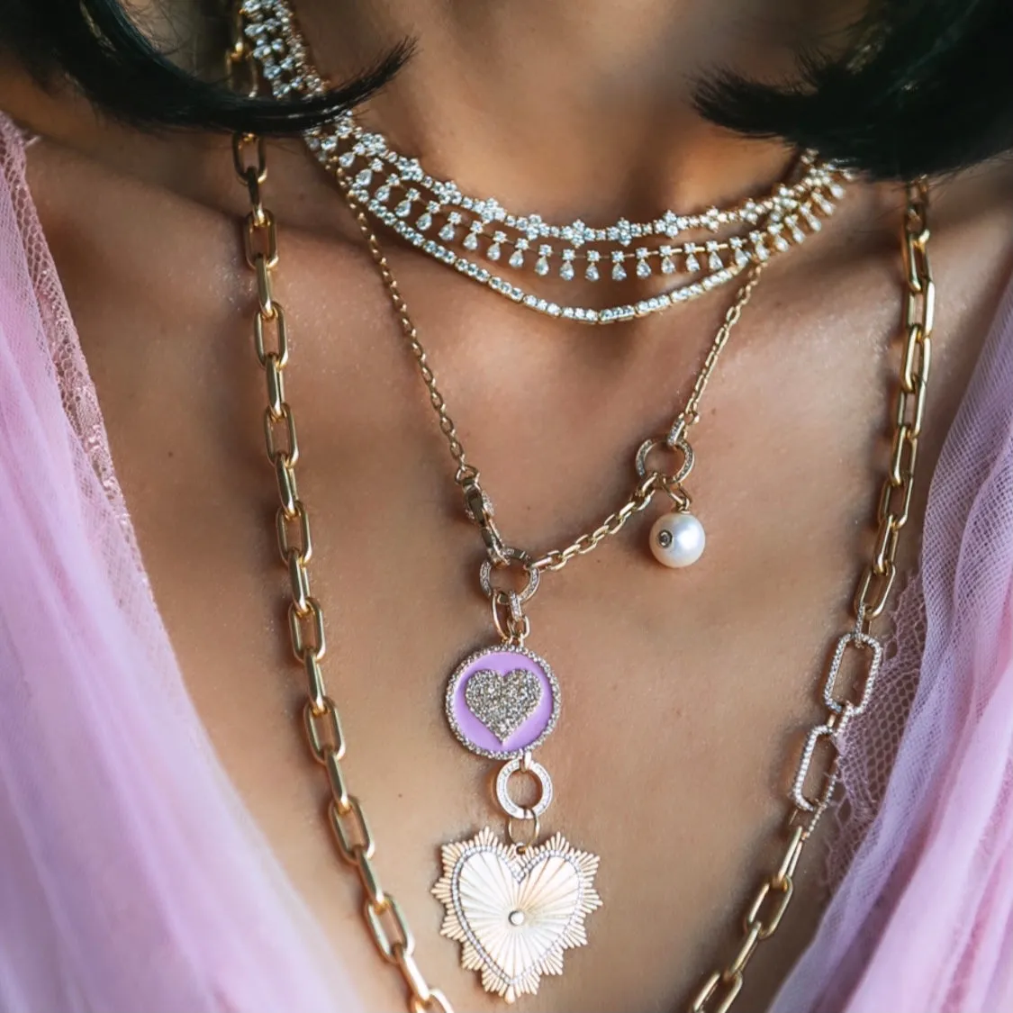 14KT Gold Diamond Stellar Luxe Necklace