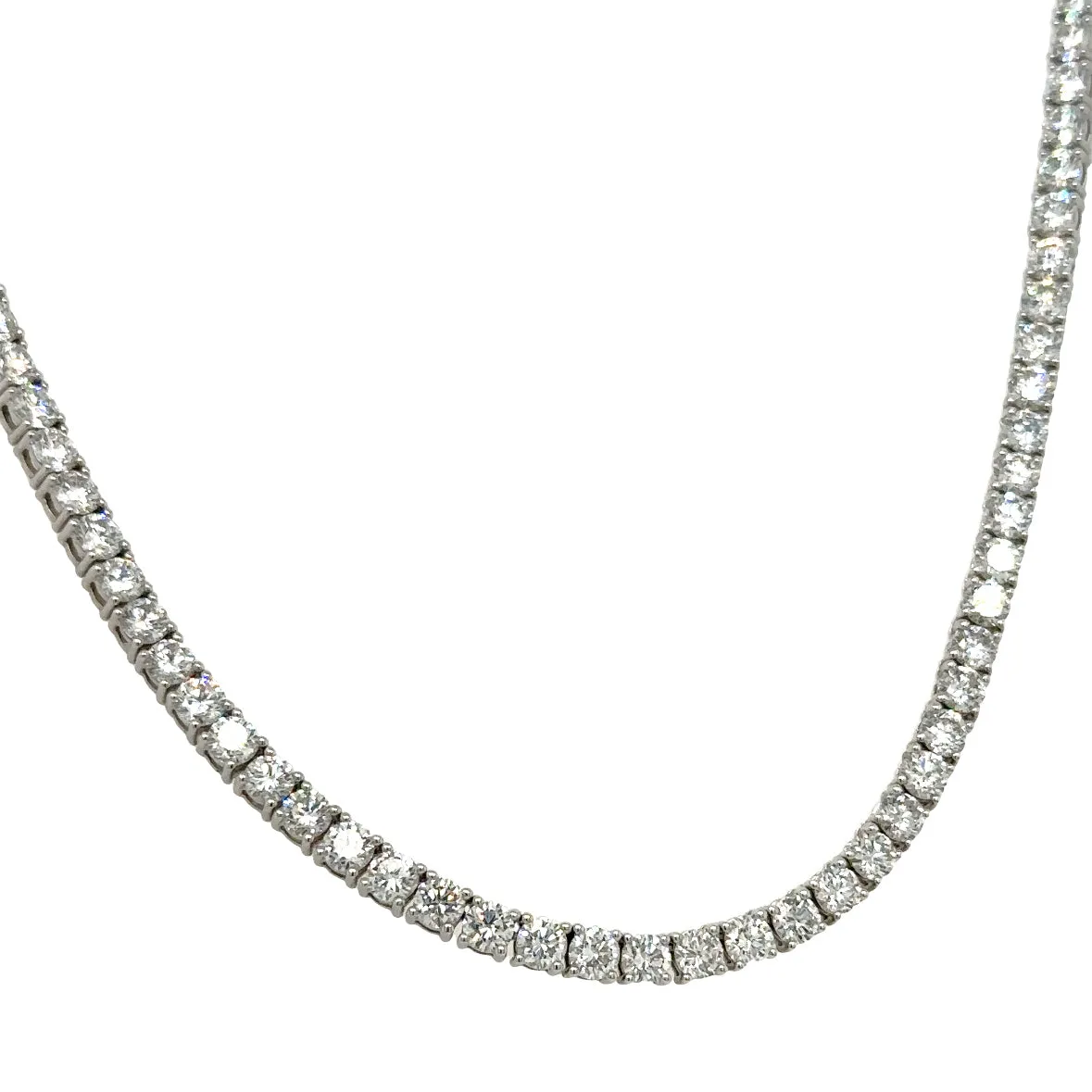 15.08ct tw Lab Diamond Riviera Line Tennis Statement Necklace