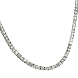 15.08ct tw Lab Diamond Riviera Line Tennis Statement Necklace