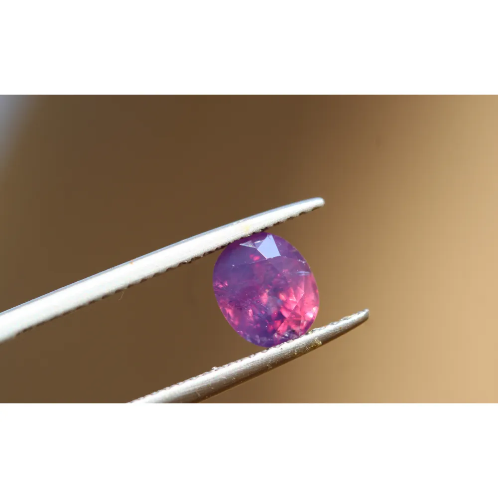 1.60 carats oval Natural Lavender Kashmir Sapphire Stone | Pink Sapphire