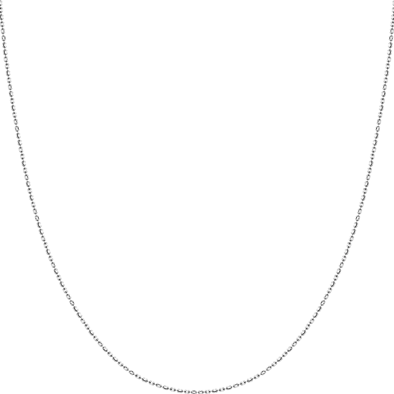 18K Gold Dazzling Oval Bead Chain Necklace