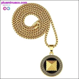 18k Real Gold Plated Ancient Egypt Pyramid Necklace