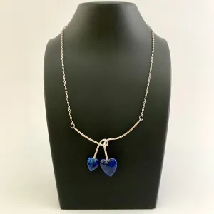 1976 Sarah Coventry Duo Heart Necklace