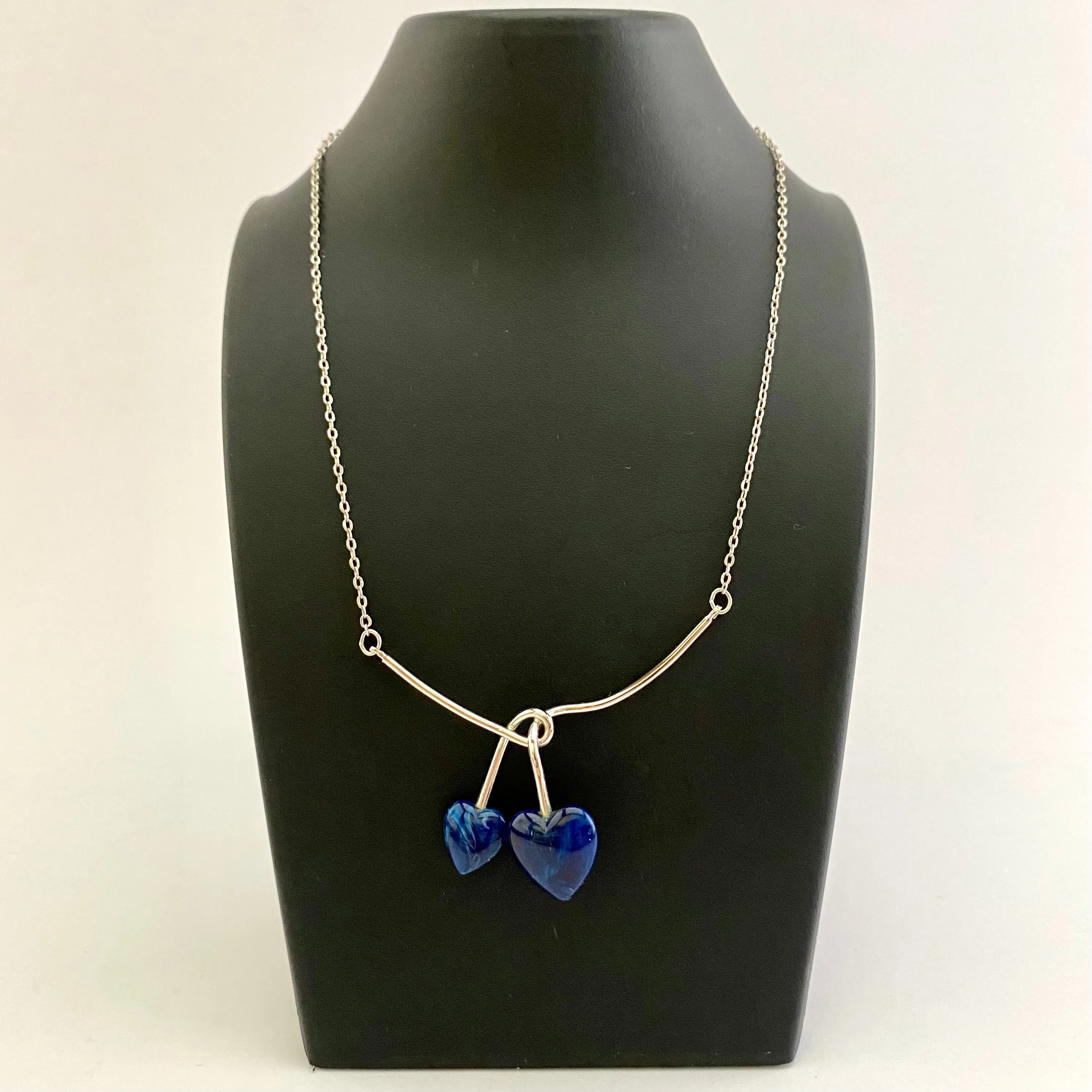 1976 Sarah Coventry Duo Heart Necklace