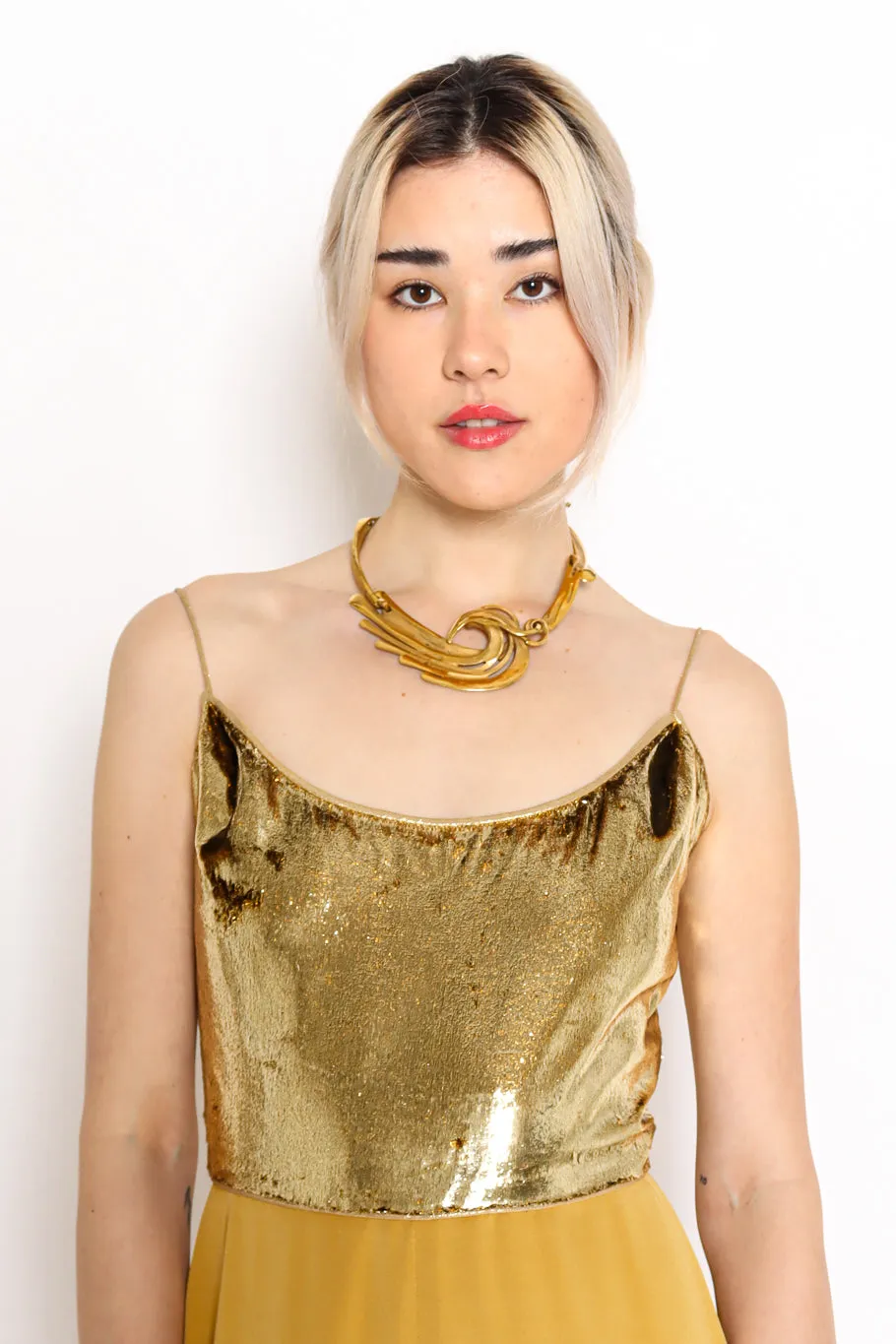 1988 Abstract Flame Choker Necklace