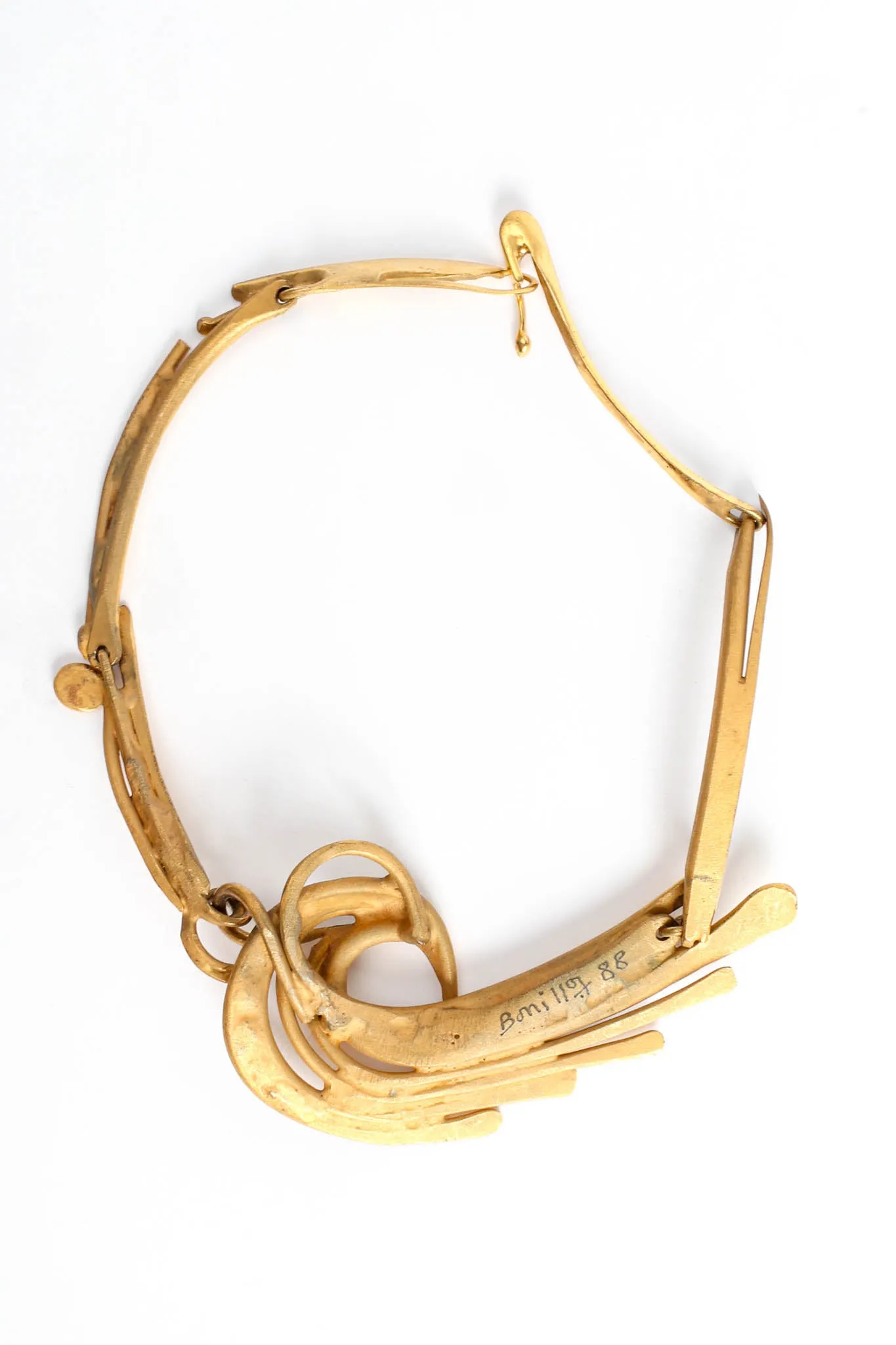 1988 Abstract Flame Choker Necklace