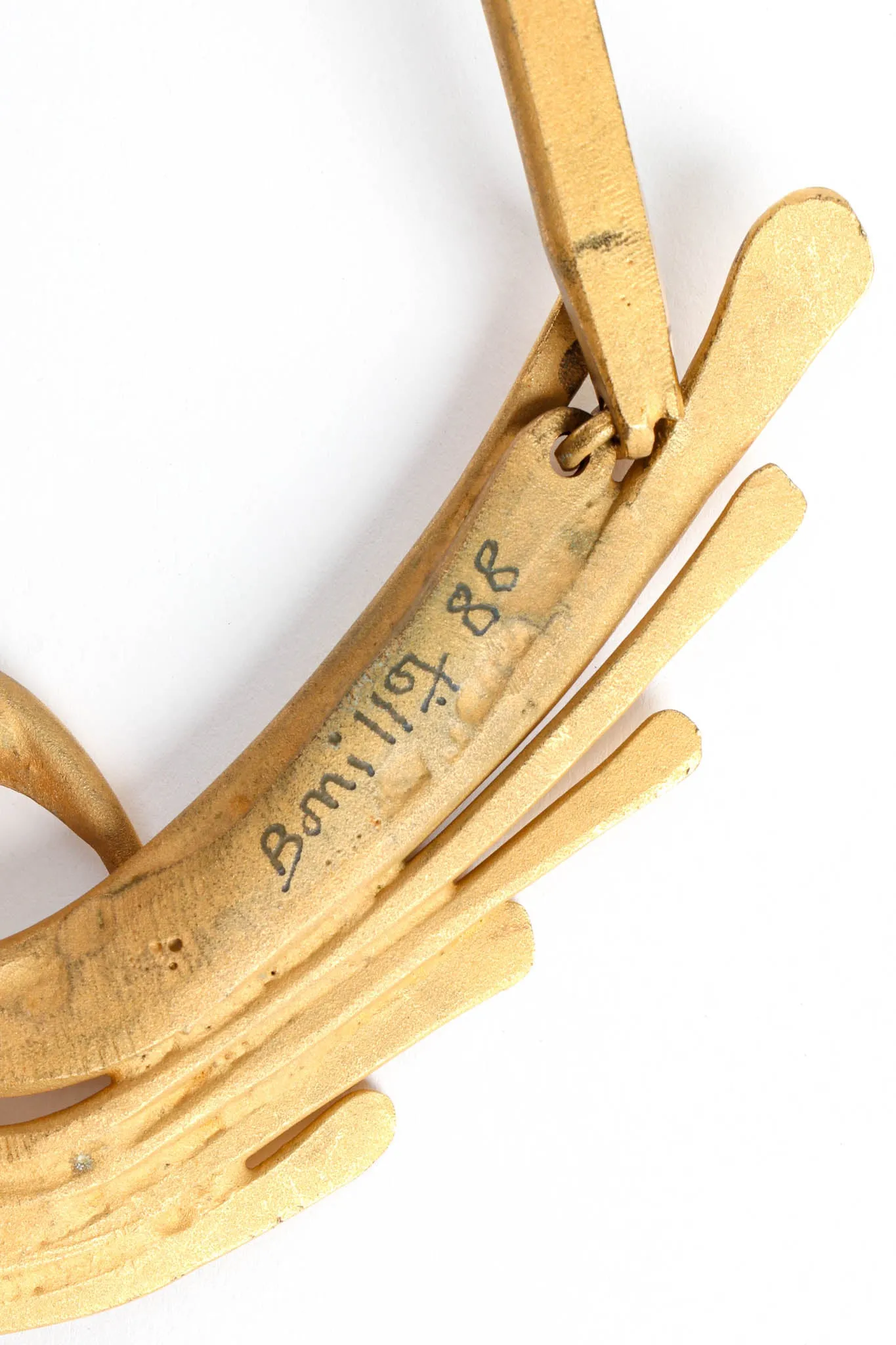 1988 Abstract Flame Choker Necklace