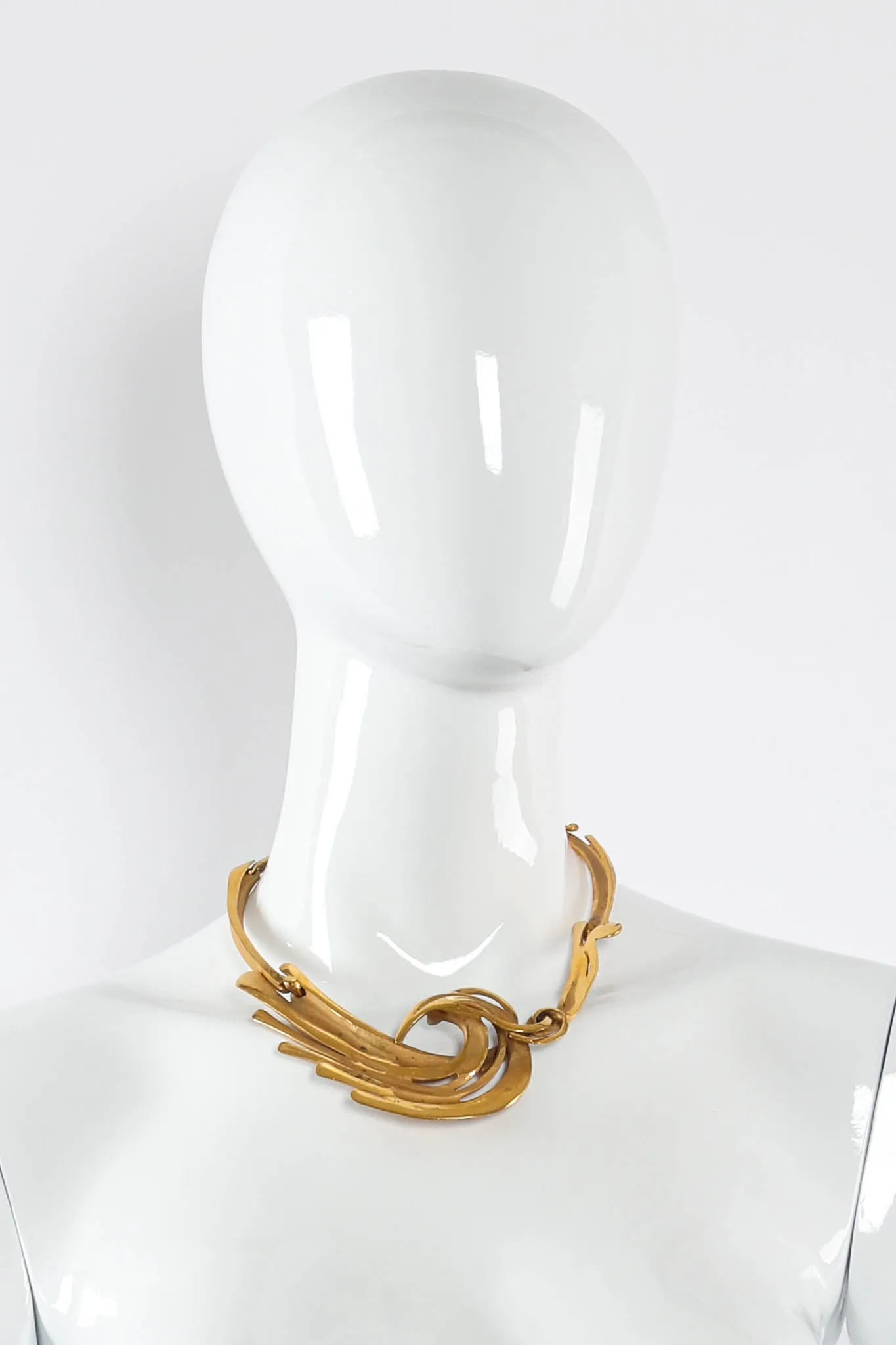 1988 Abstract Flame Choker Necklace