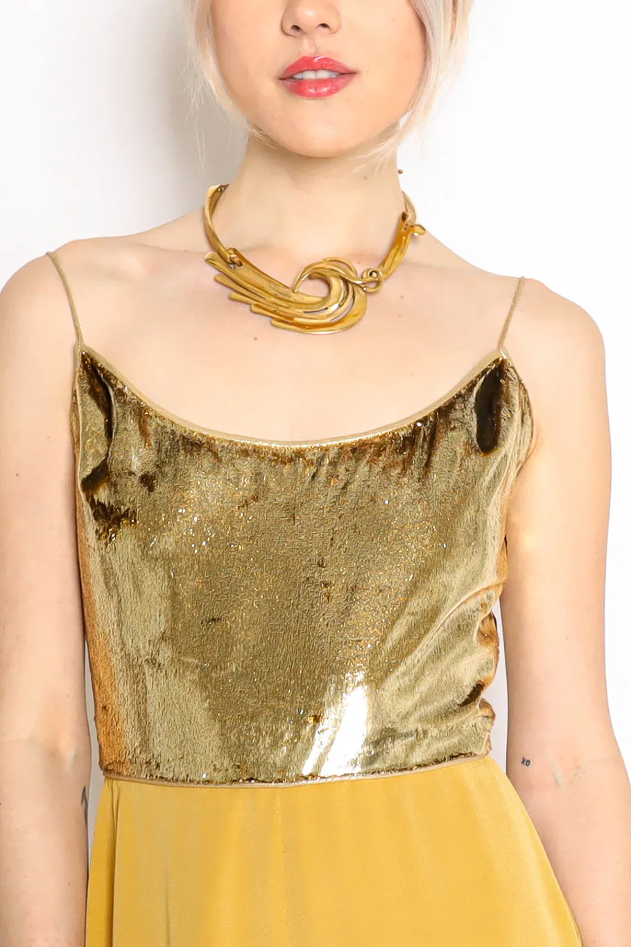 1988 Abstract Flame Choker Necklace