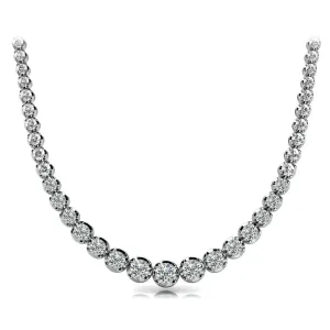 20 Carat Sparkling Natural Earth Mined Diamond Necklace
