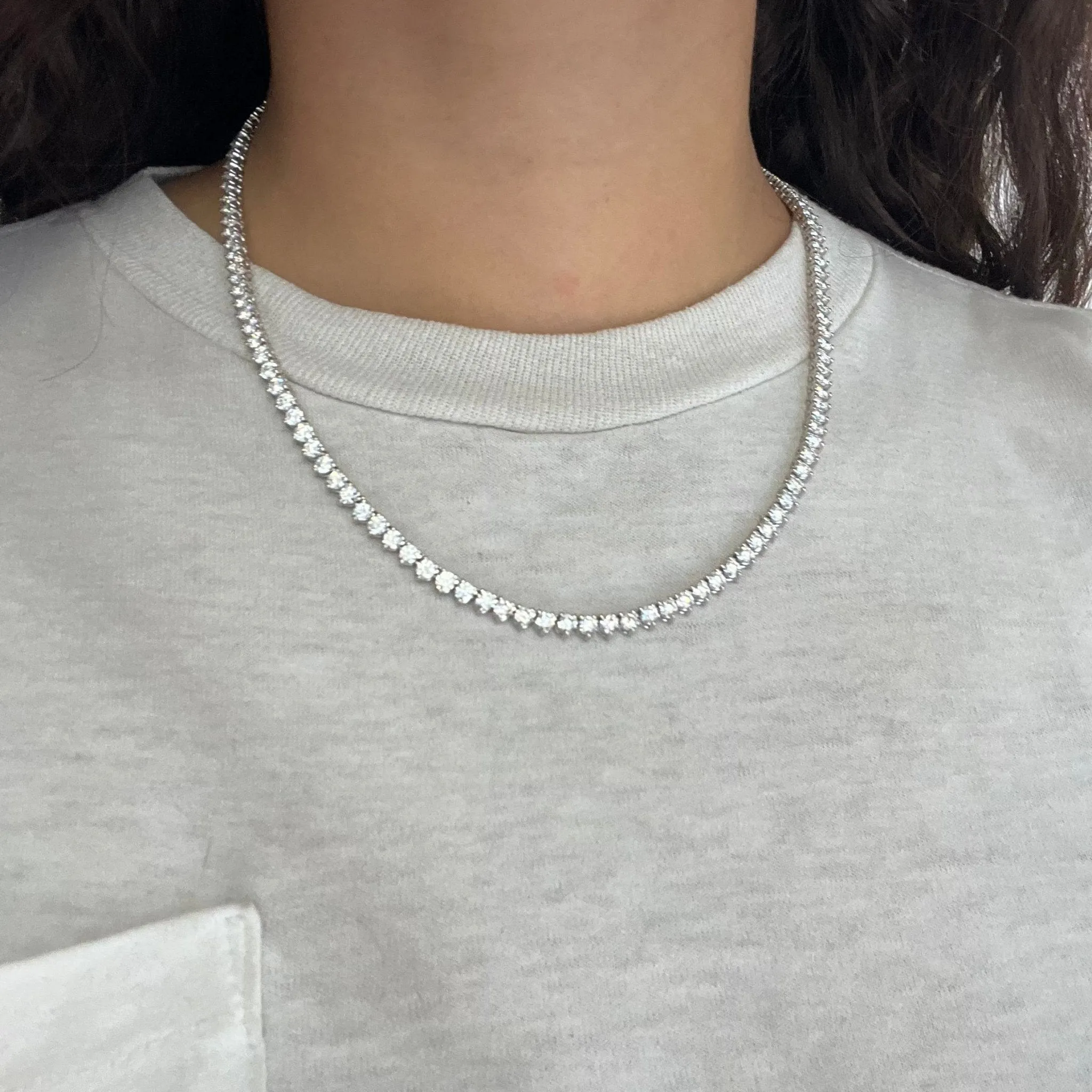 22.50ctw Diamond Tennis Necklace by Roberto Coin