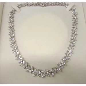 40 Ct Small Ladies Necklace Sparkling Genuine Natural Earth Mined Diamonds New