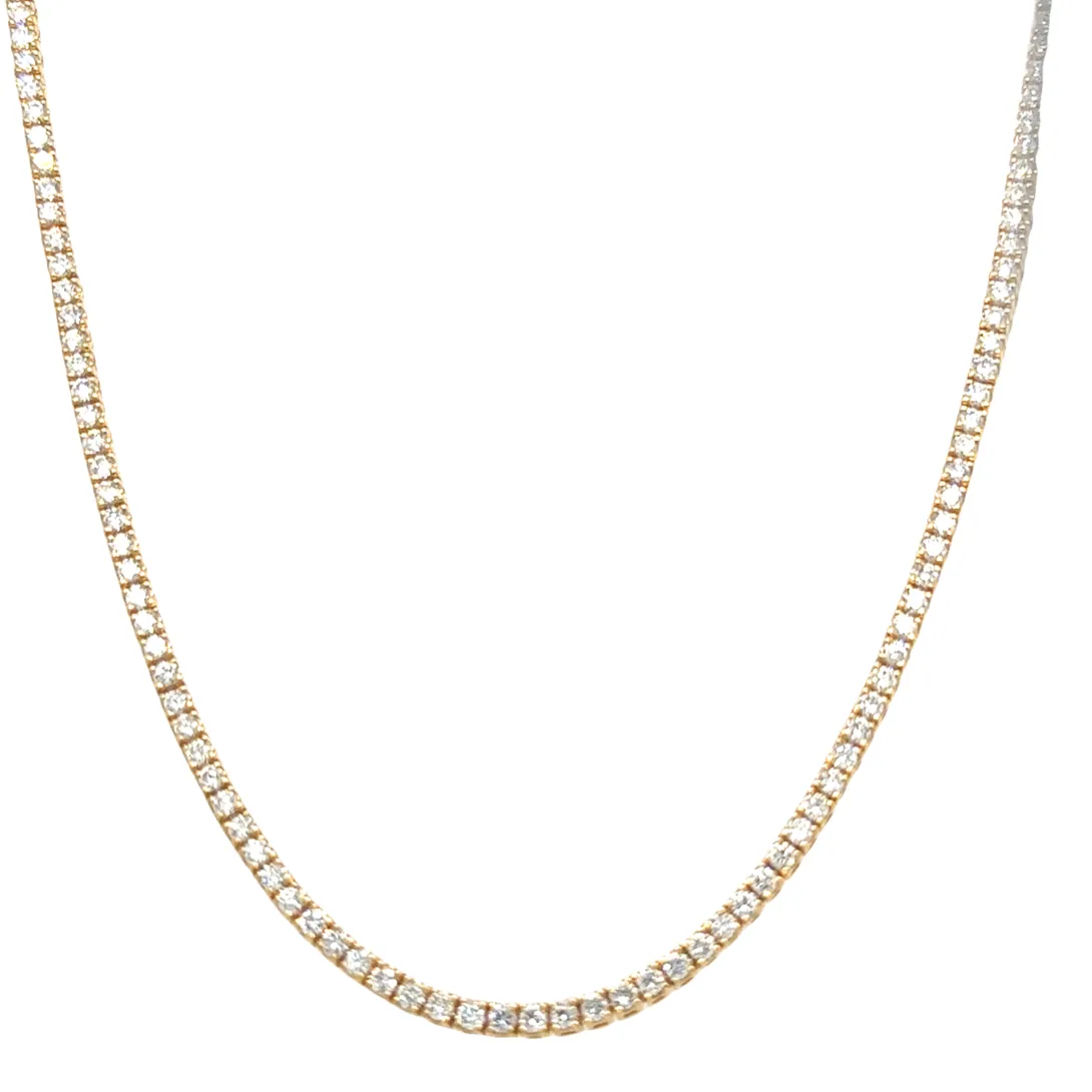 4.53ct tw Diamond Riviera Line Tennis Necklace
