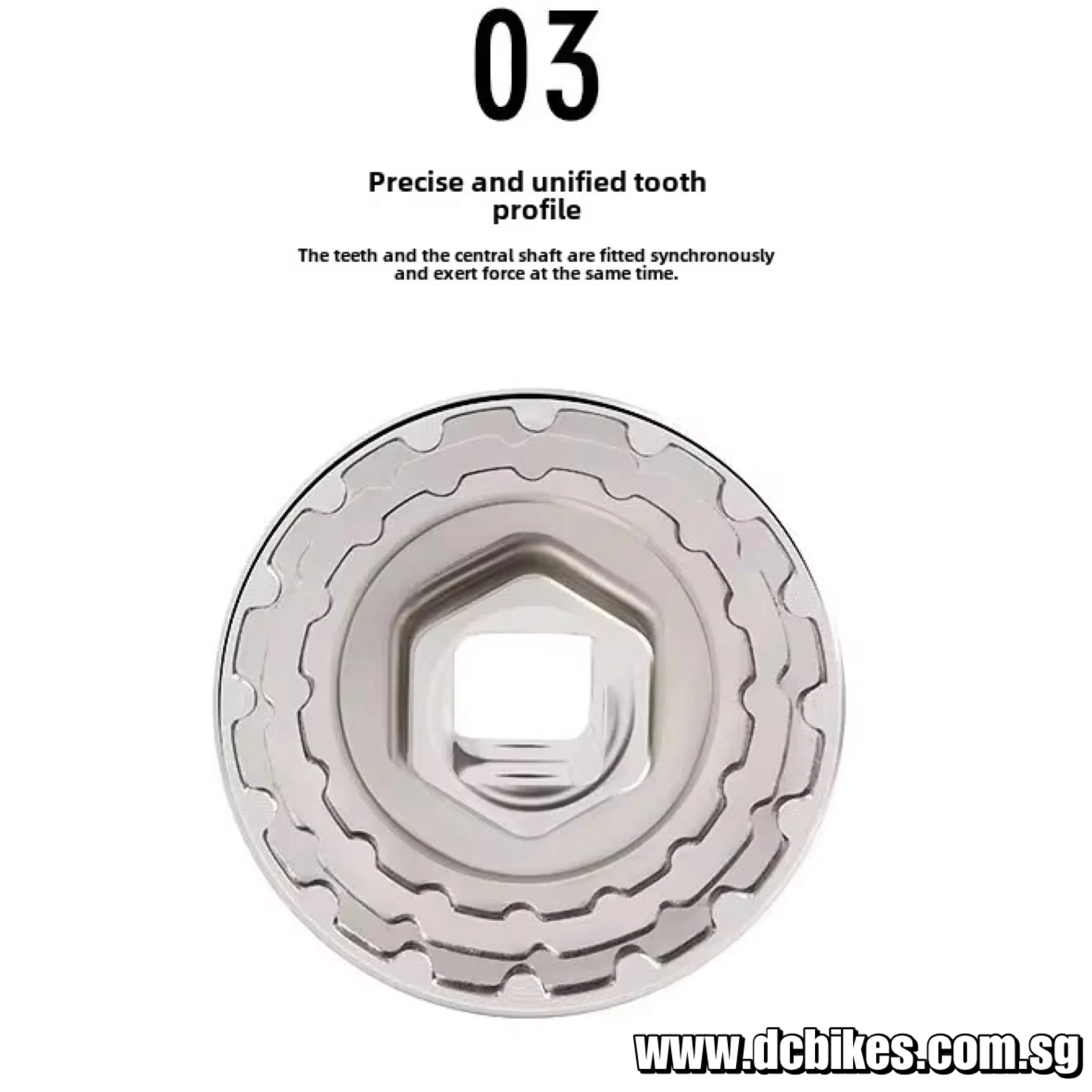 5 In 1 Bicycle Steel Chrome Solid 1/2" - 12.5mm Threaded Bottom Bracket BB Remover Tool