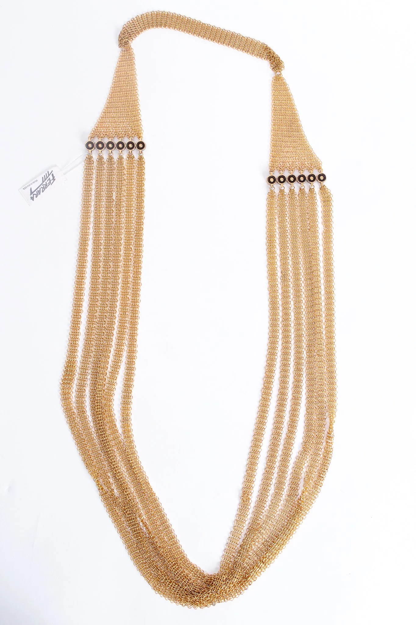 6-Strand Long Ring Mesh Necklace