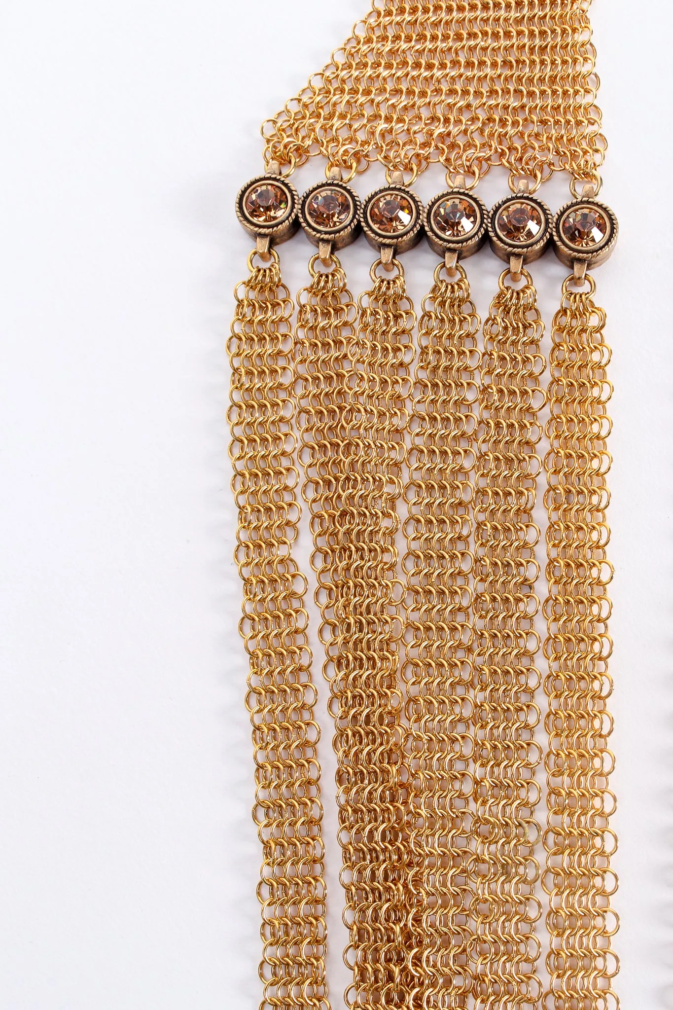 6-Strand Long Ring Mesh Necklace