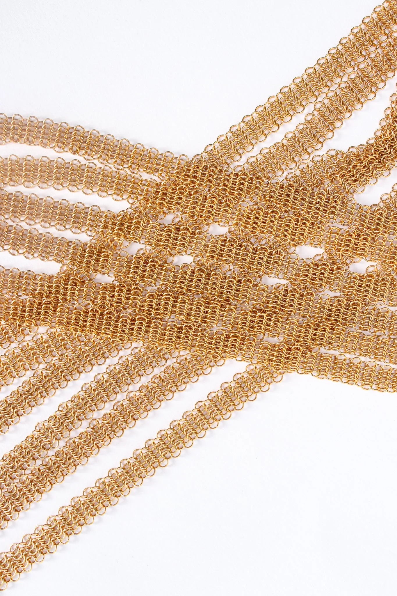 6-Strand Long Ring Mesh Necklace