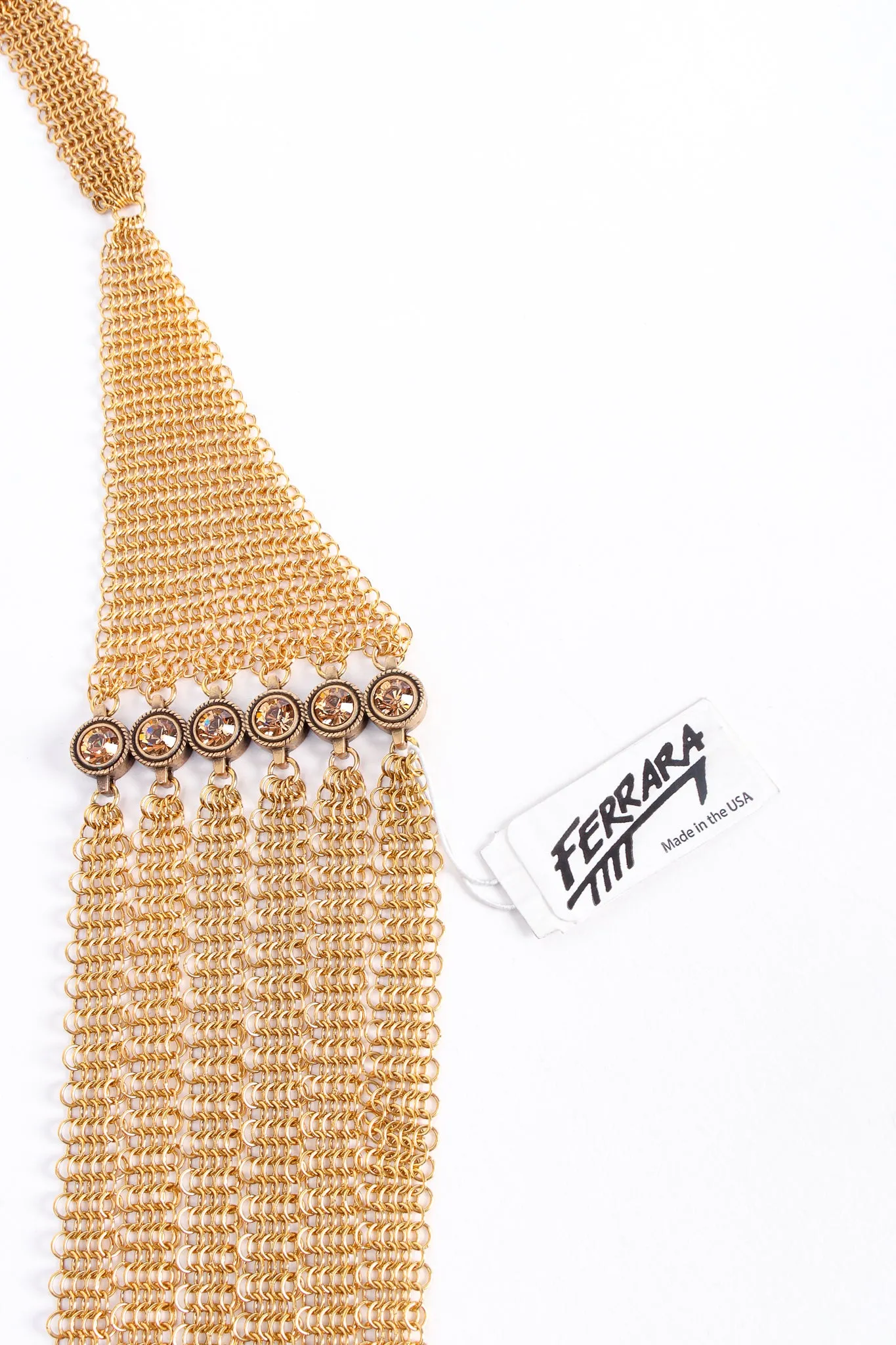 6-Strand Long Ring Mesh Necklace