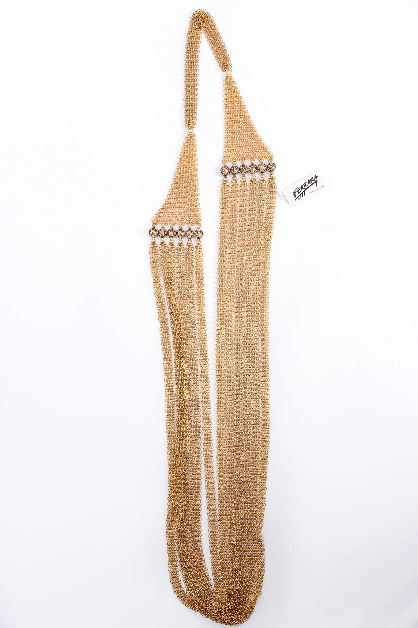 6-Strand Long Ring Mesh Necklace