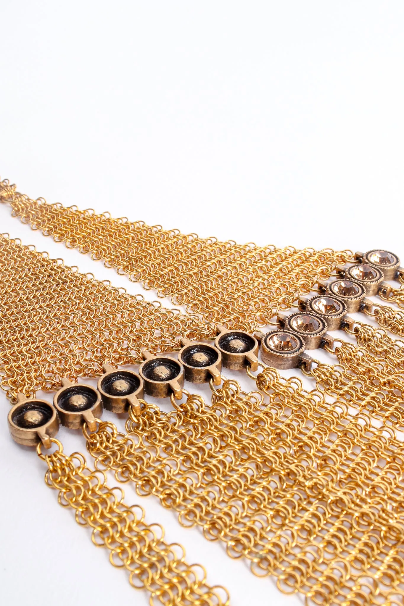 6-Strand Long Ring Mesh Necklace