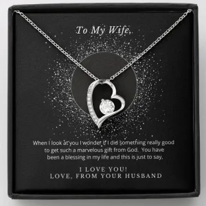 A blessing in my life-Forever Love Heart Necklace for Wife