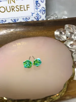 Acrylic Rose Shaped Studs