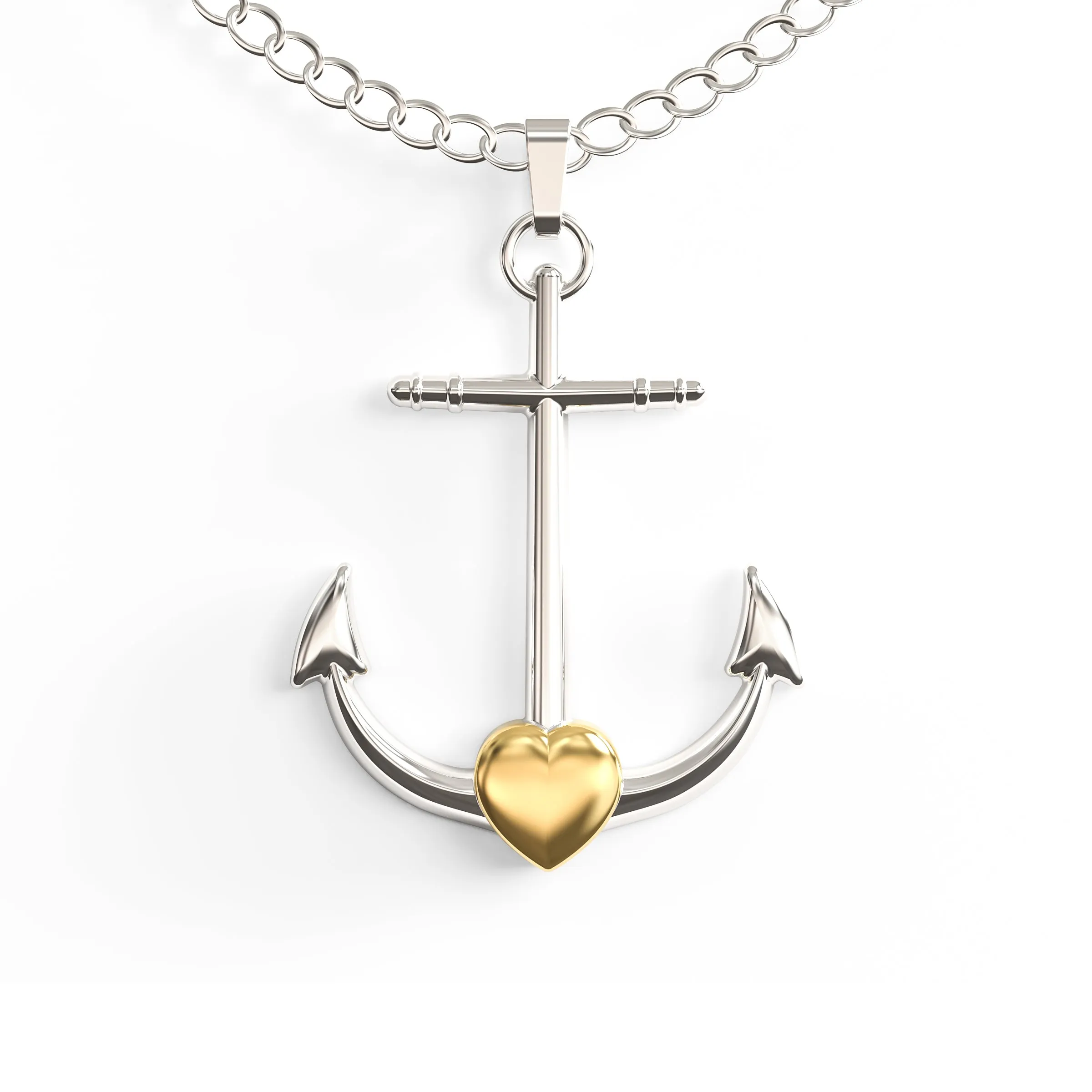 Anchor Necklace – Nautical Charm - Pendant with Cute Message Card