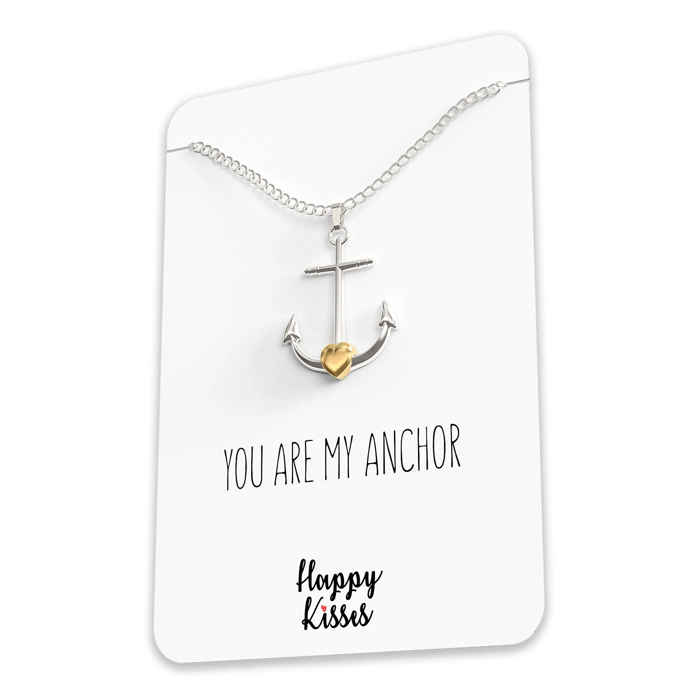 Anchor Necklace – Nautical Charm - Pendant with Cute Message Card