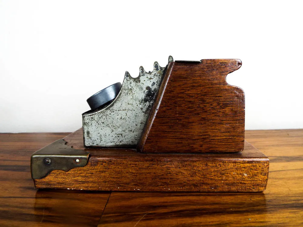 Antique 1890s Hayne Suspended Inkwell Desk