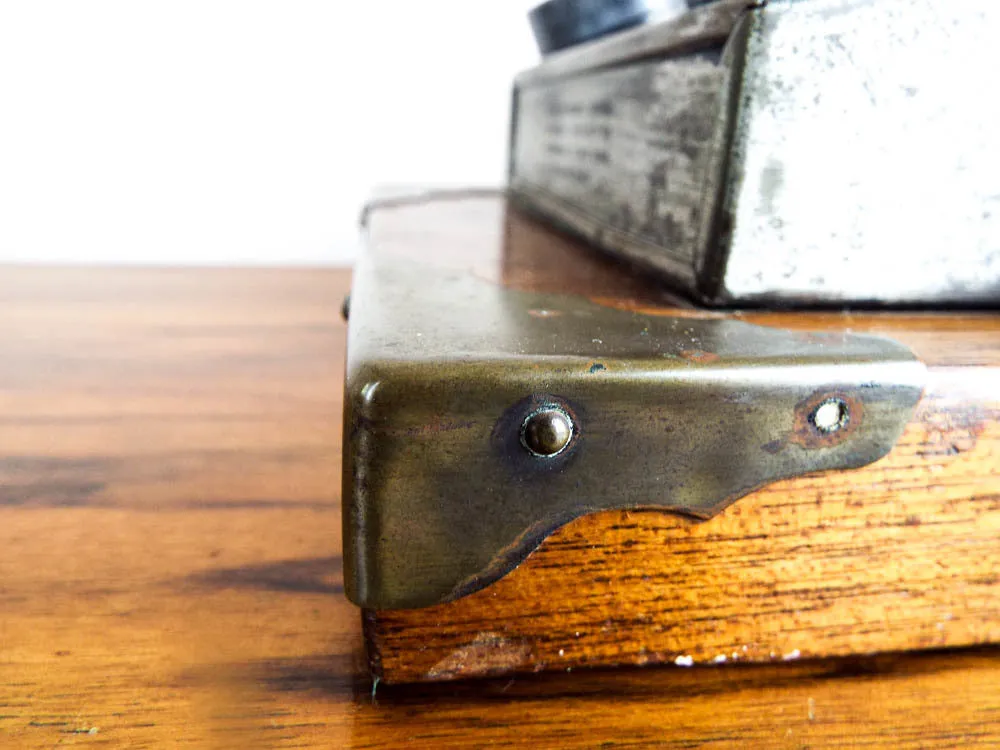 Antique 1890s Hayne Suspended Inkwell Desk