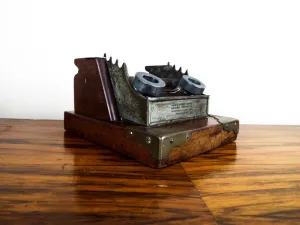 Antique 1890s Hayne Suspended Inkwell Desk