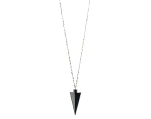 Arrowhead chain hematite necklace