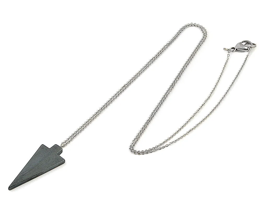 Arrowhead chain hematite necklace