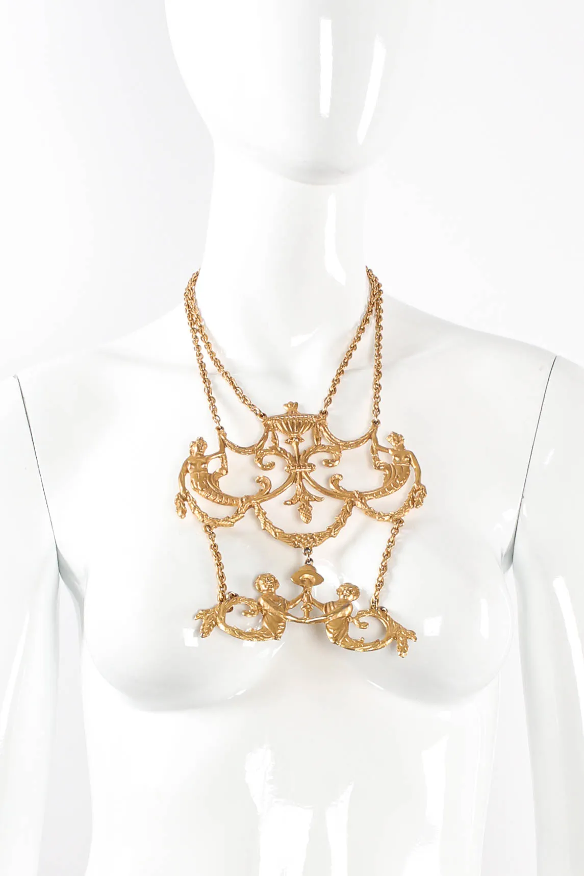 Baroque Mermaid Plate Necklace