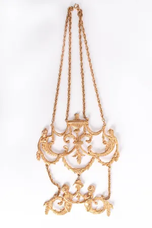 Baroque Mermaid Plate Necklace