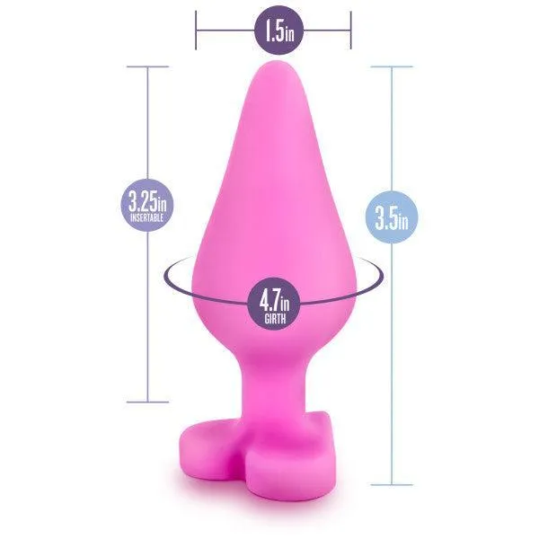 Be Mine Naughty Candy Heart Butt Plug - Pink