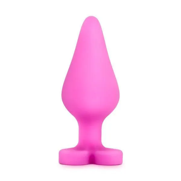 Be Mine Naughty Candy Heart Butt Plug - Pink