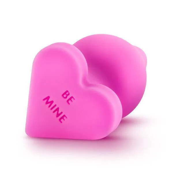 Be Mine Naughty Candy Heart Butt Plug - Pink