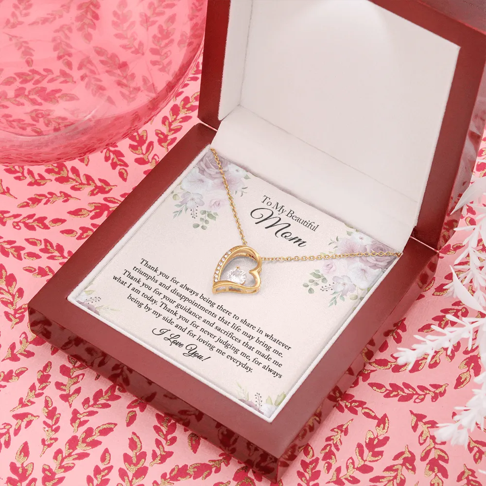 Birthday Gift for Mom, To My Beautiful Mom Necklace, Mother's Day Gift from Daughter, Mom Gift From Son, Mom Necklace, Mother's Day Necklace