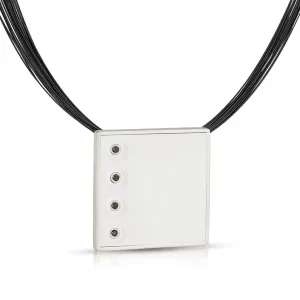 Black Diamond Square Necklace