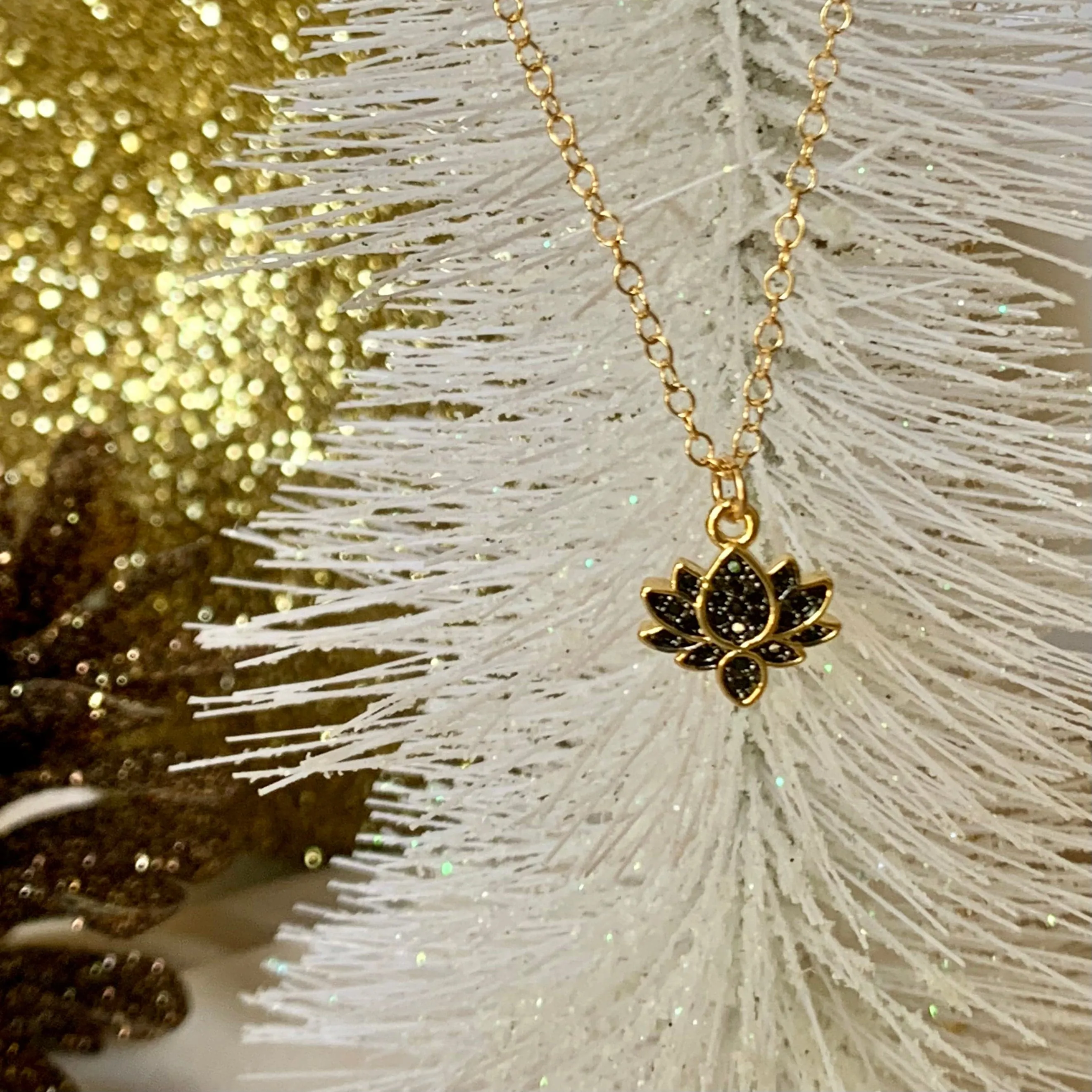 Black Lotus Necklace