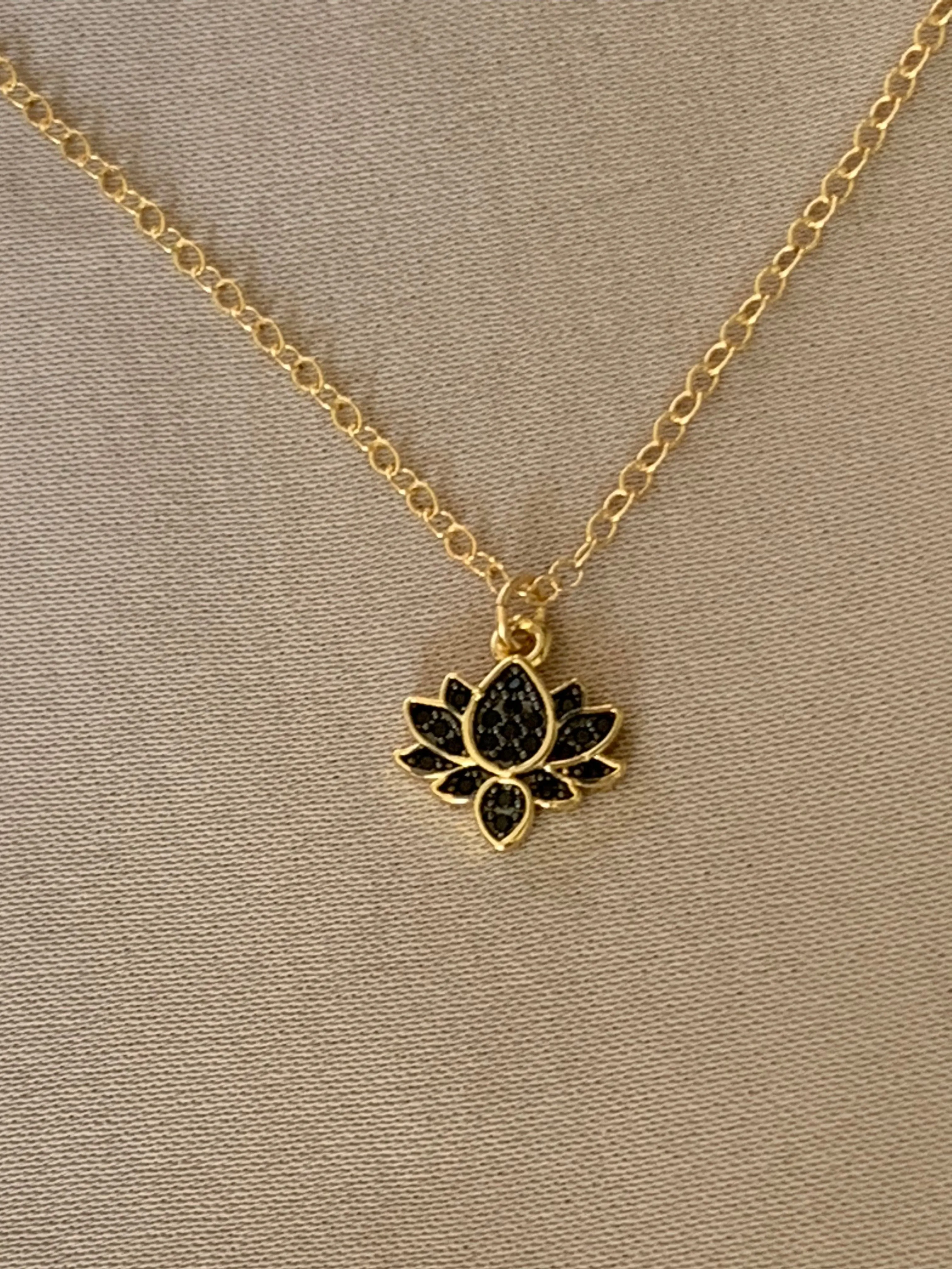 Black Lotus Necklace