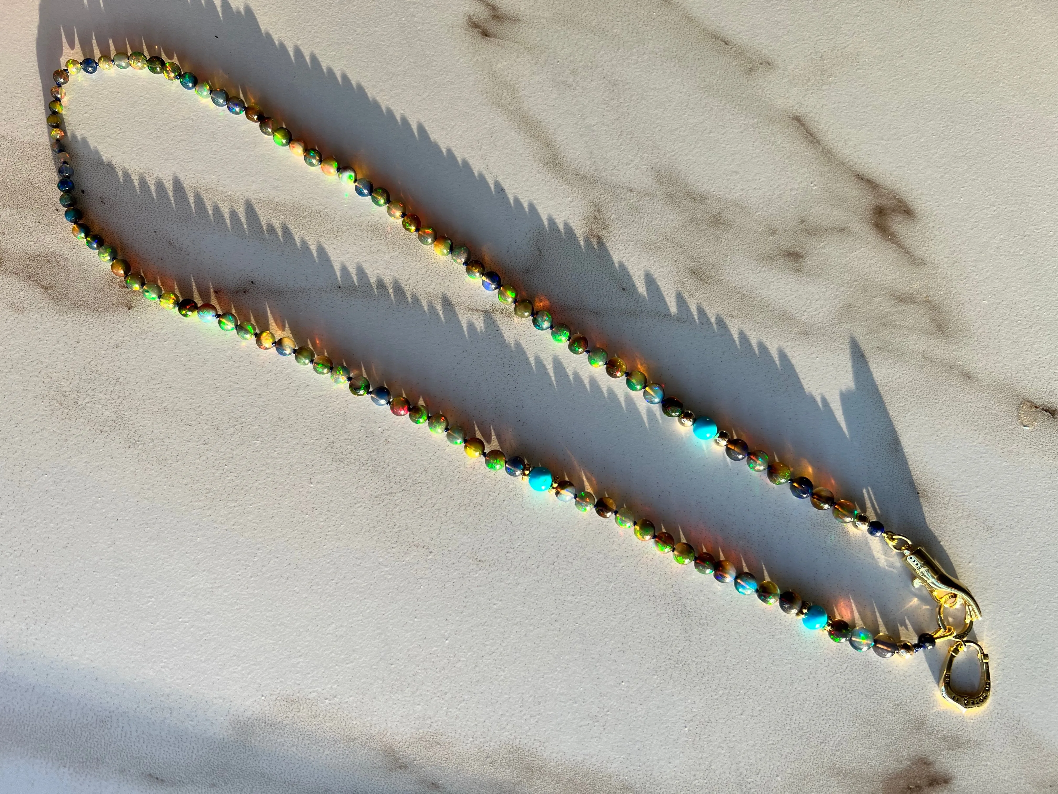 Black Opal Pearl Necklace