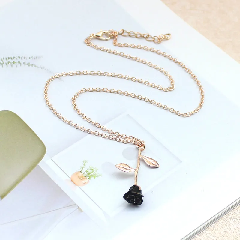 Black Rose Necklace